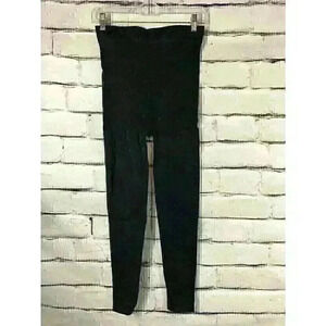 Blanqi Womens Black Highwaist Postpartum Nursing Support Leggings Size Small
